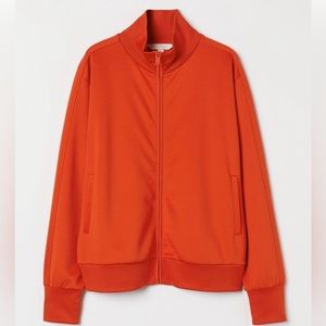 H&M Orange-Red Zip-up Tracksuit - size S
